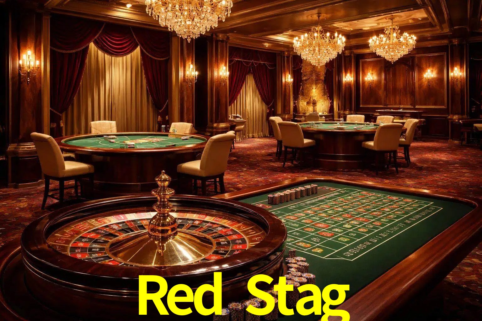 Una escena premium de mesa de casino en vivo con cartas, elementos de ruleta y un ambiente pulido de estudio de transmisión.